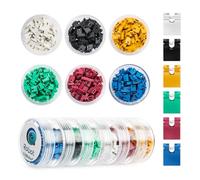 CQRobot Capuchons Cavalier Ouvert Connecteur Court-Circuit 2P 2,54 mm | Capuchons Cavalier Ouvert 2,54mm Pour Cartes Mères PC PCB Cartes DVD HDD, Noir/Jaune/Bleu/Vert/Blanc/Rouge, 600 Pièces