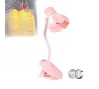 CQSVUJ Lampe de Lecture en Forme de Fleur Pastel Mignonne,Lampe de lecture portable pour lit, Lampe fleur,avec 10 Piles, Lampe de Lecture réglable à 180 °,Lampe de Lecture pour Les Yeux (rose)