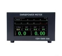 CQV-SWR-508 Compteur d'ondes stationnaires numérique 1,8 à 54 MHz 200 W RF Outil de mesure de puissance pour stations de radio amateurs avec fonctionnement alimenté de type C