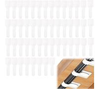 CQXSYTBN Lot de 50 Attaches de Câbles Réglables 3M, Gestion de Fils Autocollante pour Pâques et Carnaval, Organisateur de Cordons sous Bureau pour Maison, Atelier et Décorations de Festival