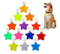 CQXSYTBN Reflektore Lot de 26 Pendentifs de Sécurité Étoile, Réflecteurs Lumineux 13 Couleurs pour Pâques et Carnaval, Accessoire de Visibilité Nocturne pour Sac, Vélo et Défilé de Festival