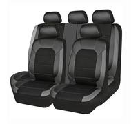 CQZDMMF 9 PièCes Housse De SièGe De Voiture pour Citroen DS7 Crossback(X74)/DS9 E-Tense/Elysee 2000-2022 2023 2024, Housse Siege Voiture Respirant Imperméable Accessoire Voiture Interieur,Grey