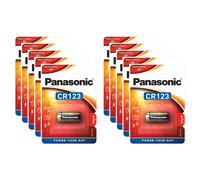 [CR-123AL/1BP-10] Panasonic Lot de 10 Blisters 1 pile CR123 Lithium Power 3V