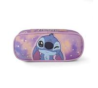 CR Group Srl Trousse ovale en sac d'école - STITCH, multicolore, Trousse