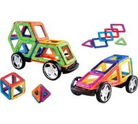 CR Kit de construction magnétique avec roues, 32 pièces