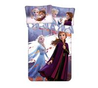 CR-Lights Disney Parure de lit pour bébé Reine des Neiges Anne Elsa avec taie d'oreiller 100 x 135 cm