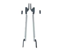 CR-MOESANCO® Kit Compas Droite + Gauche Polifix + Base Polifix pour caravane 27,5 cm, Bras pour fenêtre camping-car Support de fixation 275 mm Support de levage