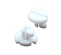 CR-MOESANCO Lot de 4 vis de rechange en plastique pour grille de réfrigérateur caravane ou camping-car Blanc