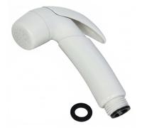CR-MOESANCO® Pommeau de douche pour caravane, camping-car et bateau, blanc | Grand débit d'eau avec bouton d'ouverture durable, facile à installer sur n'importe quel tuyau standard.