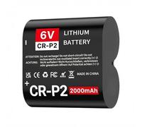 CR-P2 Batterie au lithium 6 V 2000 mAh compatible avec 223 A, EL223AP, DL223A pour appareil photo, flash, détecteur de mouvement