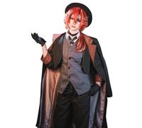 CR ROLECOS Bungo Stray Dogs Ensemble complet pour cosplay, Chuya Nakahara - Uniformes de carnaval - Accessoires pour Halloween - Taille L