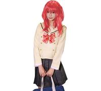 CR ROLECOS Costume de cosplay de l'anime Bocchi la Rock - Robe uniforme Kita Ikuyo - Ensemble complet avec perruques - Taille XXL