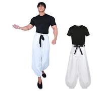 CR ROLECOS Costume de cosplay Fushiguro Toji pour homme Motif anime Jujutsu Kaisen Costume de carnaval Tenue de fête Taille XXL Noir