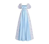 CR ROLECOS Regency Robe Empire pour femme Robe de princesse victorienne du 19ème siècle