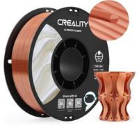CR-Silk PLA Filament 1.75mm, 1KG Bobine Filament PLA en Texture Brillante Soyeuse & Toucher Lisse Délicat, Précision Dimensionnelle +/-0.02 mm, Compatible avec Imprimante 3D (Cuivre Rouge)