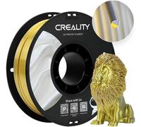 CR-Silk PLA Filament 1.75mm, 1KG Bobine Filament PLA en Texture Brillante Soyeuse & Toucher Lisse Délicat, Précision Dimensionnelle +/-0.02 mm, Compatible avec Imprimante 3D (Argent Doré)