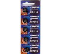 CR1216 Renata Lot de 5 piles pour montre