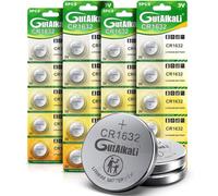 CR1632 Lithium 3V Batterie, Bouton de Pile Bouton électronique pour Jouets Calculatrices Montres (20 Pcs)