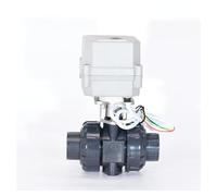 Cr201 DN 25 1 ''joint PTFE deux pièces AC110-230V 3/4/7 fils 2 voies en plastique PVC Mini actionneur électrique robinet à tournant sphérique avec support ss