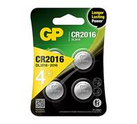 4 Piles CR2016 GP Bouton Lithium 3V