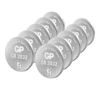 G & P Naturarznei Pile bouton CR2032 GP Lithium 3 V 10 pièces