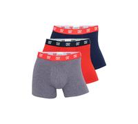 CR7 Cristiano Ronaldo Basic Caleçon pour Hommes Coton 3 Pack, Rouge, Marin, Gris, XL