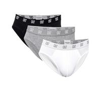 CR7 Basic 2112 Lot de 3 slips noir/blanc/gris - Taille S