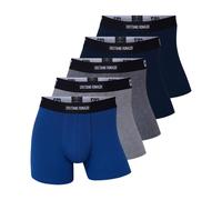 CR7 Basic Lot de 5 boxers bleu/gris clair/gris foncé/noir - Taille M