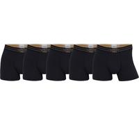 CR7 Boxer Homme, Lot de 5 - Trunks, Organic Coton Stretch Noir/Or M