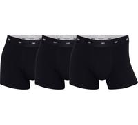 CR7 Boxers Homme, Lot de 3 - Bambou-viscose,Trunks, Coton Stretch, ceinture logo Noir L