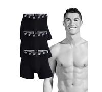 CR7 Cristiano Ronaldo Basic Caleçon pour Hommes Coton 3 Pack, Noir, XL