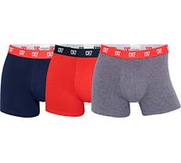 CR7 - Cristiano Ronaldo Boxers marine / gris foncé / rouge / blanc, Taille M
