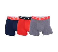 CR7 Cristiano Ronaldo Basic Caleçon pour Hommes Coton 3 Pack, Rouge, Marin, Gris, M