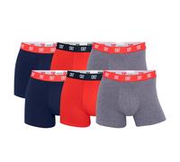 CR7 - Cristiano Ronaldo Boxers bleu foncé / gris chiné / rouge clair / blanc, Taille XL