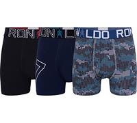 CR7 Cristiano Ronaldo Boy's Cotton Trunks, Multicolour, 7-9 Years UK