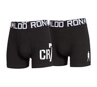 CR7 Cristiano Ronaldo garçon engan Liegende Boxers Line Trunk Lot de 2 13-14 Ans Noir