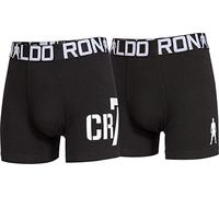 CR7 Cristiano Ronaldo garçon engan Liegende Boxers Line Trunk Lot de 2 9-10 Ans Noir