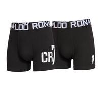 CR7 Garçons Boxer, 2er Paquet - Caleçons, Coton Stretch, Logo Ceinture