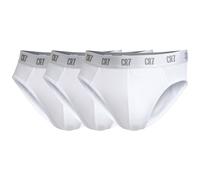 CR7 Homme Slips, 3er Paquet - Slip, Logo Ceinture, Coton Extensible