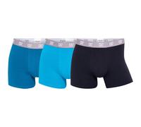 CR7 Lot De 3 Boxers Courtes Homme Trunks Coton Stretch Bleu