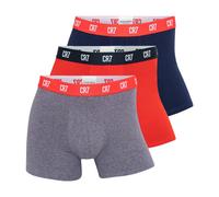 CR7 Basic Lot de 3 boxers rouge/gris/bleu