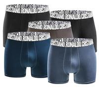 CR7 Maillot de bain pour homme, Noir/gris mélangé, XL