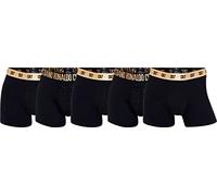 CR7 Men's Organic Cotton Trunk Travel Bag 5-Pack Maillot, Black, S Homme