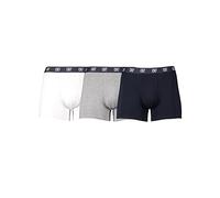 CR7 Underwear Lot de 3 boxers Basic Trunk AOP Gris/blanc/bleu/noir S, Bleu blanc et noir, S