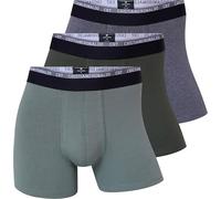 CR7 Underwear Lot de 3 boxers pour homme en coton biologique respirant avec ceinture douce Multicolore, Mélangé, M