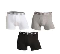 CR7 Underwear Lot de 3 boxers pour homme en coton biologique respirant avec ceinture douce Multicolore, Noir, gris, blanc, M