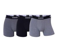 CR7 Underwear Lot de 3 boxers pour homme en coton biologique respirant avec taille douce Assortiment de couleurs, Noir, gris, M