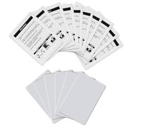 CR80 Lot de 10 nettoyeurs de cartes double face pour imprimantes DYMO et CoStar LabelWriter, imprimantes POS et imprimantes de cartes d'identité