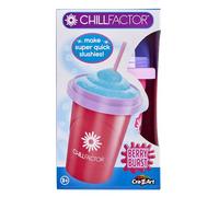 Cra-Z-Art ChillFactor - Tasse à slushie originale - Préparez des slushies surgelés, des smoothies, des milkshakes, une tasse rafraîchissante, une double couche à presser avec cuillère, rose
