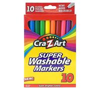 Cra-Z-Art Lot de 10 marqueurs super lavables, pointe fine, corps assorti, encre assortie, lot de 10 marqueurs